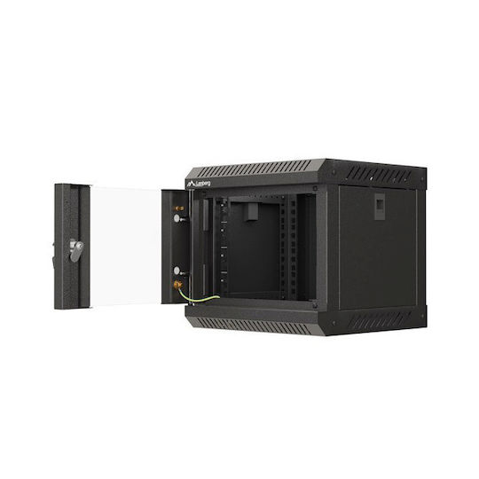 Lanberg Wandmontiert Rack-Schrank 4U Schwarz WF11-3304-10B