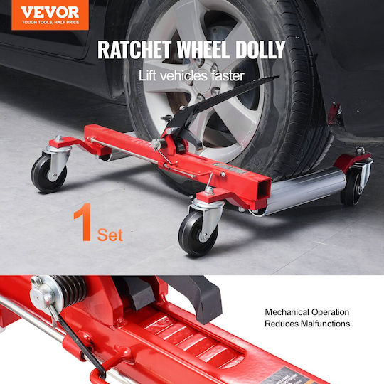 Vevor Wheel Dolly Heavy Duty Vehicle Positioning Tire Jack Car Lifter 1500 Lbs