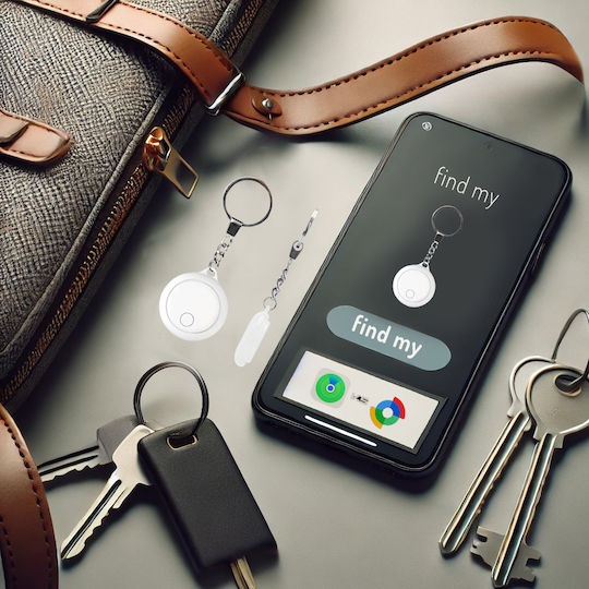 Gembird Smart Tag Apple Find My Λευκό