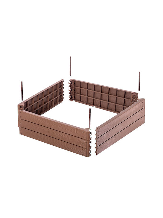Kadax Hochbeet Gemüsebeet Braun 75x75cm