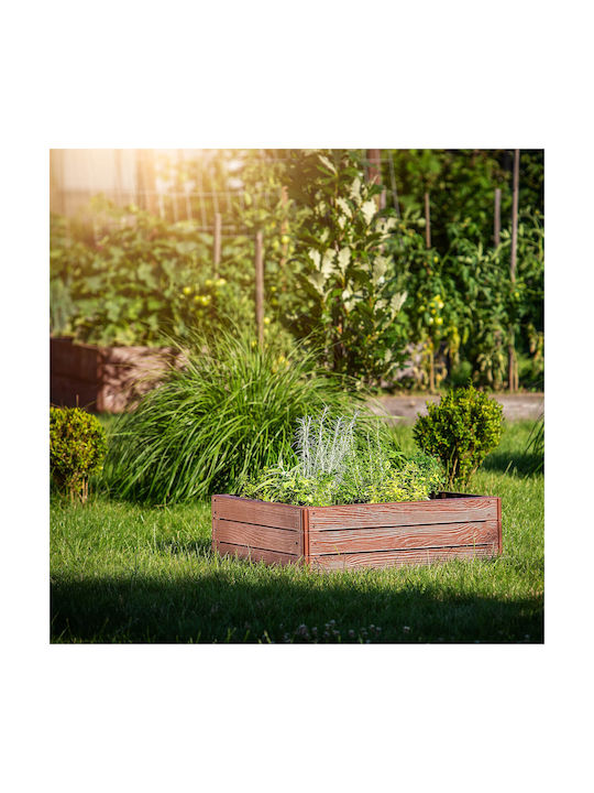Kadax Hochbeet Gemüsebeet Braun 75x75cm