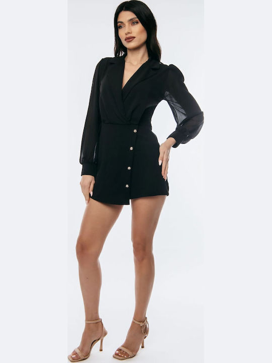 Women's One-piece Shorts Black