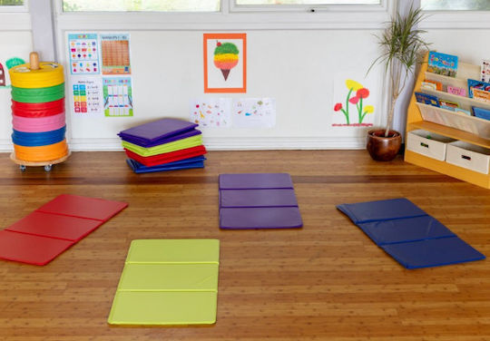 Kit for Kids Αναδιπλούμενο Στρώμα Γυμναστικής Κόκκινο (90x45x1cm)