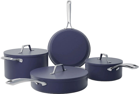 Ciarra Beyond Cookware Set De Vase De Gătit Din Aluminiu Cu Acoperire Interioară Ceramică 4 Piese