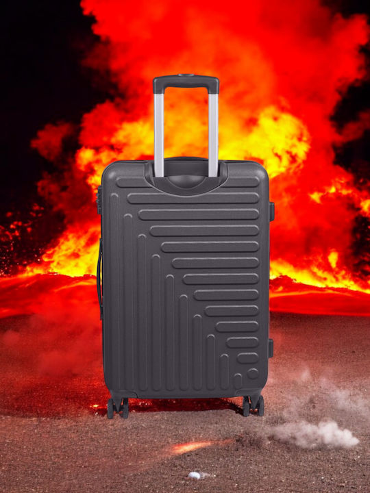 CAT Rockford Medium Hard Black Travel Suitcase with 4 Wheels Height 67.5cm