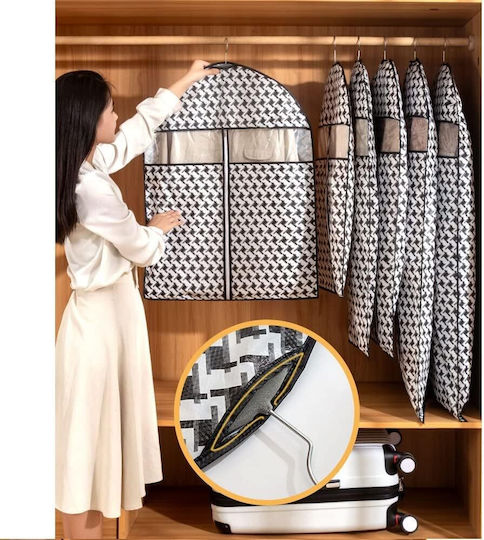 Fabric Hanging Storage Case for Clothes / Shirt / Bags 60x100cm 3pcs