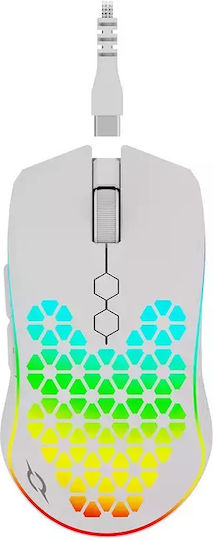 Aqirys Polaris Ασύρματο RGB Gaming Ποντίκι 16000 DPI Λευκό