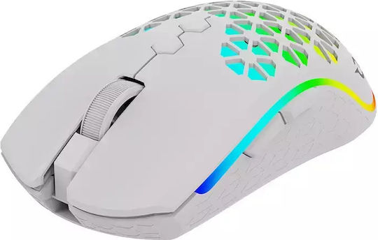 Aqirys Polaris Ασύρματο RGB Gaming Ποντίκι 16000 DPI Λευκό