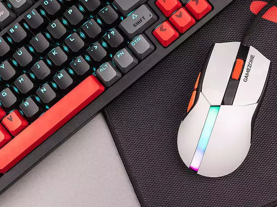 Tracer Gamezone RGB Gaming Ποντίκι 12000 DPI Λευκό