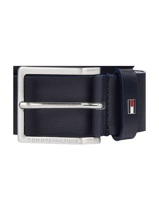 Tommy Hilfiger Men's Leather Belt Blue