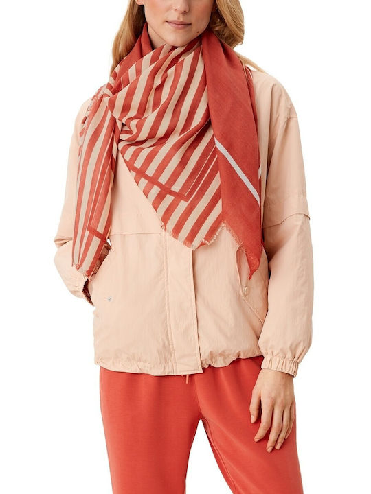 s.Oliver Women's Wool Scarf Orange