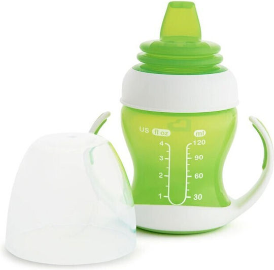 Munchkin Gentle First Cup Educational Sippy Cup Plastic with Handles Green Pastel for 4m+ 118ml