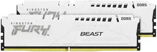 Kingston Fury Beast DDR5 με Module 1x64GB και Ταχύτητα 6000 για Desktop