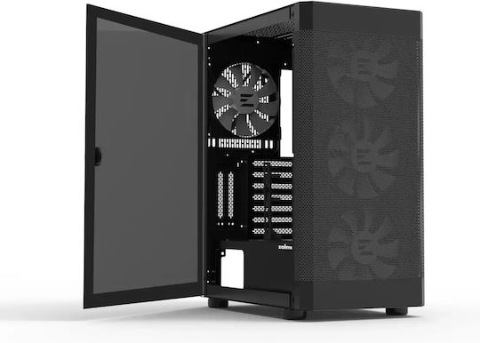 Zalman I4 TG RGB Gaming Midi Tower Κουτί Υπολογιστή με Πλαϊνό Παράθυρο Μαύρο