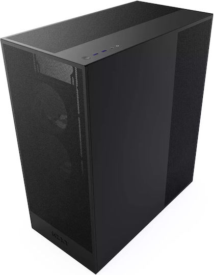 NZXT H7 Flow RGB Gaming Midi Tower Κουτί Υπολογιστή με Πλαϊνό Παράθυρο Μαύρο