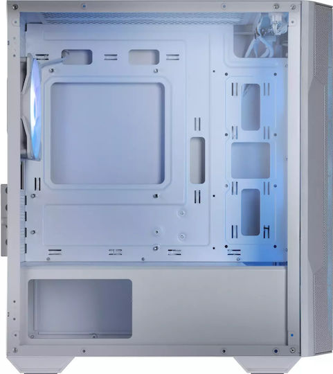 MSI Mag Forge M100R Gaming Mikro-Turm Computergehäuse mit Seitenfenster und RGB-Beleuchtung Weiß