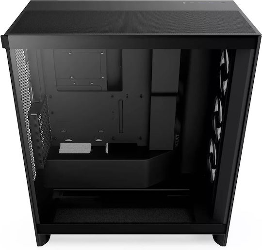 NZXT H7 Flow RGB Gaming Midi Tower Κουτί Υπολογιστή με Πλαϊνό Παράθυρο Μαύρο