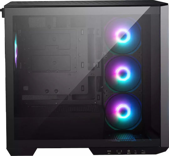 MSI MAG PANO 100R PZ Gaming Midi Tower Κουτί Υπολογιστή με RGB Φωτισμό Μαύρο