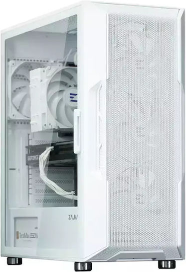 Carcasă computer Zalman I3 Neo Argb White Midi Tower Alb