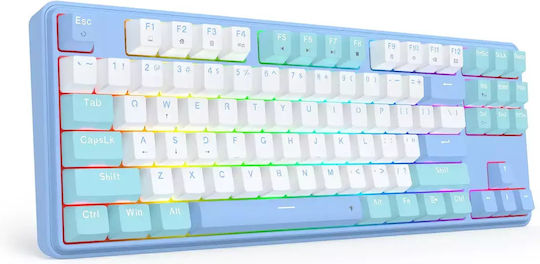Redragon K707WBB-RGB Gaming Μηχανικό Πληκτρολόγιο Tenkeyless με RGB φωτισμό (Αγγλικό US) StarBlade