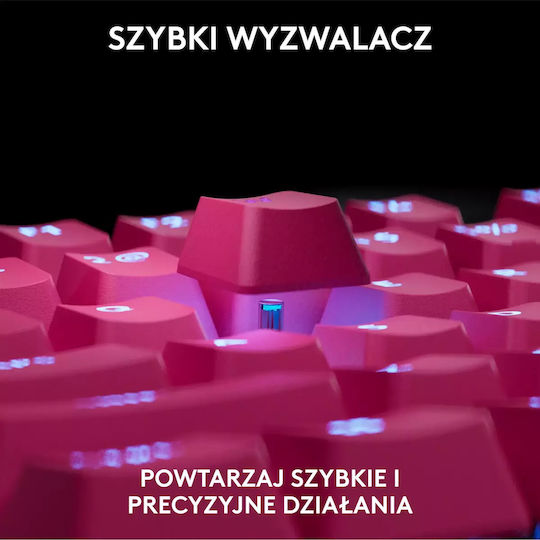 Logitech G Pro X Gaming Tastatur Tenkeyless mit GX Rot Schaltern und RGB-Beleuchtung (Englisch US) Magenta