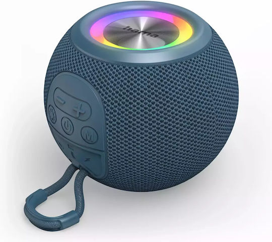 HAMA Ball Boxă Bluetooth 5W cu Radio și Durată de Baterie până la 10 ore Albastru