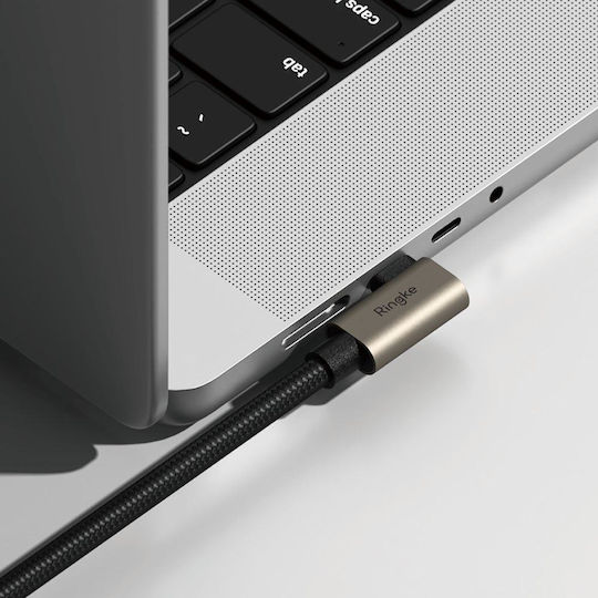 Ringke Видео Кабел USB 3.2 USB-C Мъжки - USB-C 240W PD Черен 1 м