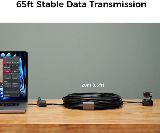 Obsbot Regular USB 2.0 Cablu USB-C bărbătesc - USB-A / USB-C Negru 20m