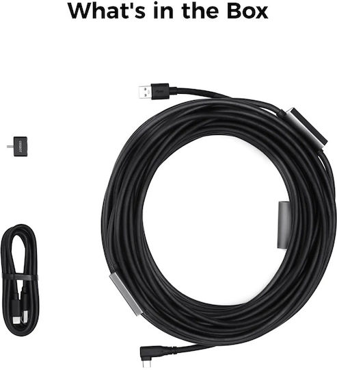 Obsbot Regular USB 2.0 Cablu USB-C bărbătesc - USB-A / USB-C Negru 20m