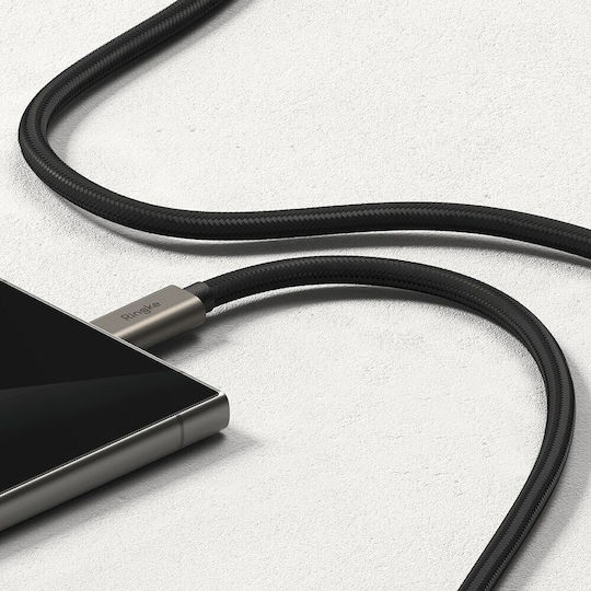 Ringke Видео Кабел USB 3.2 USB-C Мъжки - USB-C 240W PD Черен 1 м
