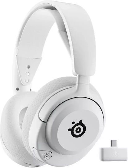 SteelSeries Arctis Nova 5x Wireless Over Ear Gaming Headset with Connection Bluetooth White