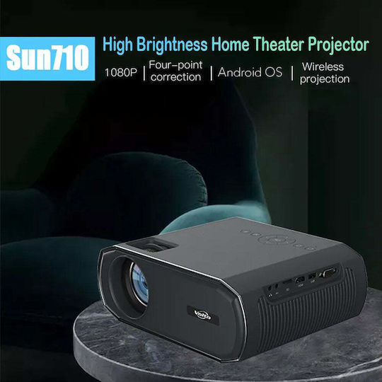Volto Mini Projector LCD Full HD Laser με Wi-Fi και Ενσωματωμένα Ηχεία