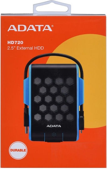 Adata HD720 USB-A 3.0 Εξωτερικός HDD 1TB 2.5" Μπλε