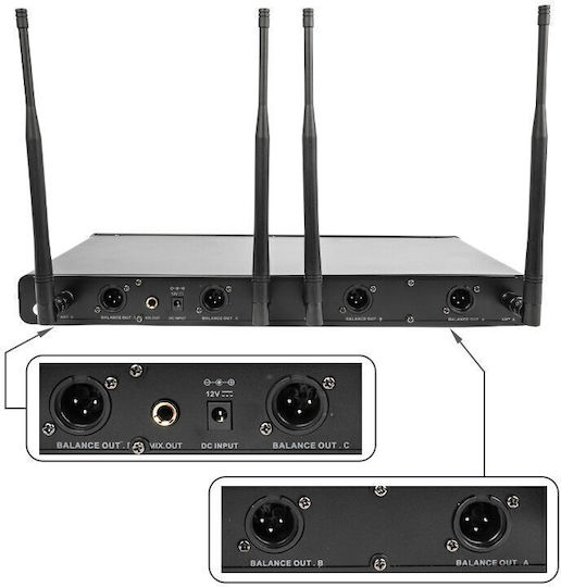 NN WMIC4 Wireless Microphone Hand, Head for Vocals