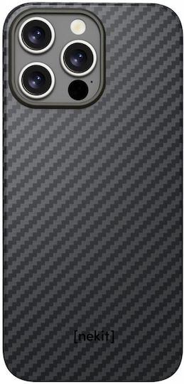 Nekit Задна корица Aramid Fiber 1мм Черен (iPhone 16 Pro)