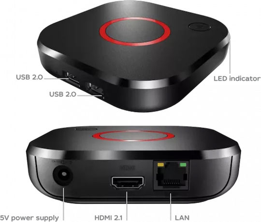 Infomir TV Box MAG 544 4K UHD USB 2.0 1GB RAM and 4GB Storage Space with Operating System Linux