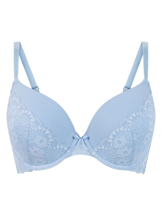 Hunkemöller Bra with Light Padding Underwire Cherry Cerulean