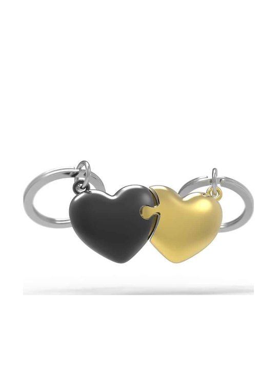Metalmorphose Mtm306-01 Μπρελοκ Heart Puzzle Gold & Bullet