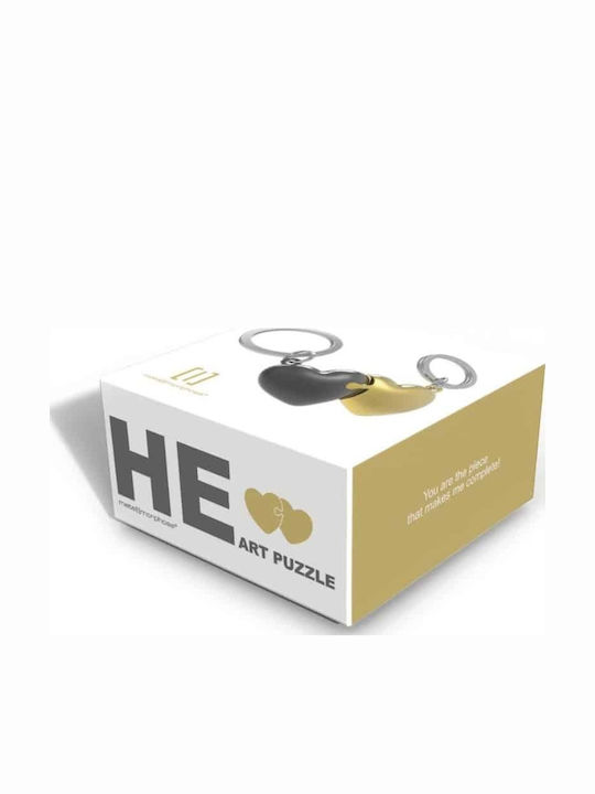 Metalmorphose Mtm306-01 Μπρελοκ Heart Puzzle Gold & Bullet
