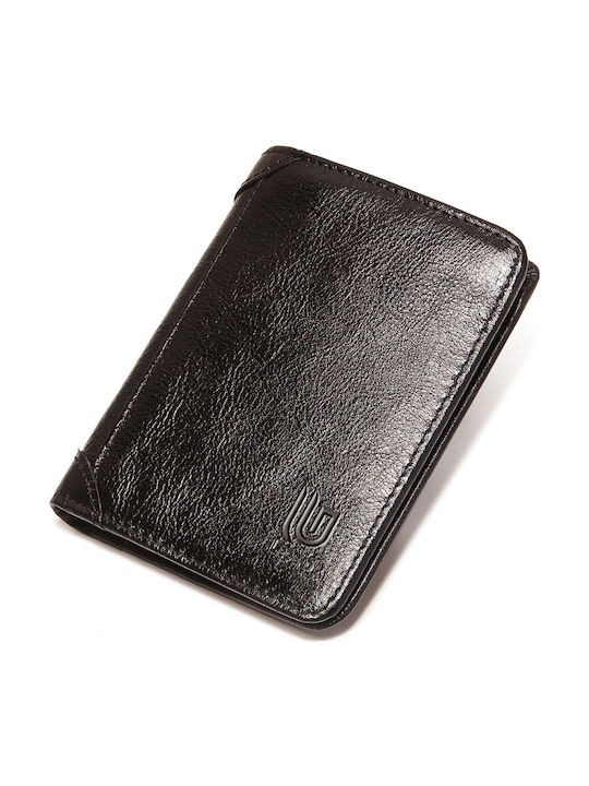 Кожен Мъжки Портфейл с RFID Черен