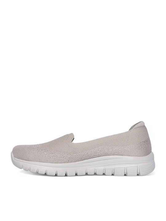 View Finder Women's Slip-Ons From Beige Synthetic Leather