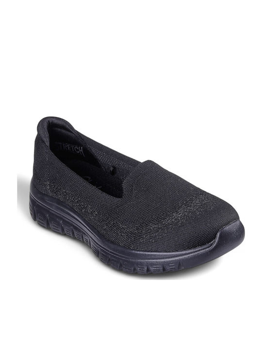 View Finder Women's Slip-Ons Made Of Synthetic Leather Black