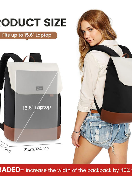 Lovevook Αδιάβροχη Τσάντα Πλάτης για Laptop 15.6" με Θύρα USB σε Μαύρο χρώμα MB2187