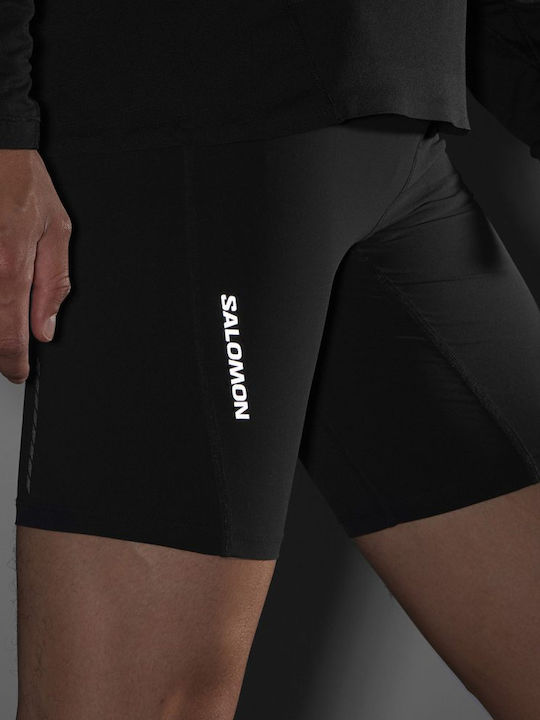 Salomon Sense Aero Ανδρικό Αθλητικό Κολάν Κοντό Μαύρο