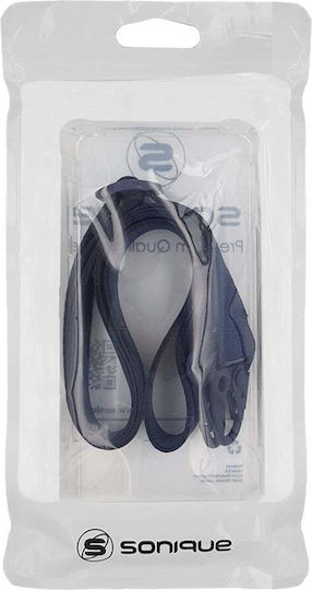 Silicone Case Strap Sonique Armor Clear Samsung Galaxy M35 5G Dark Blue