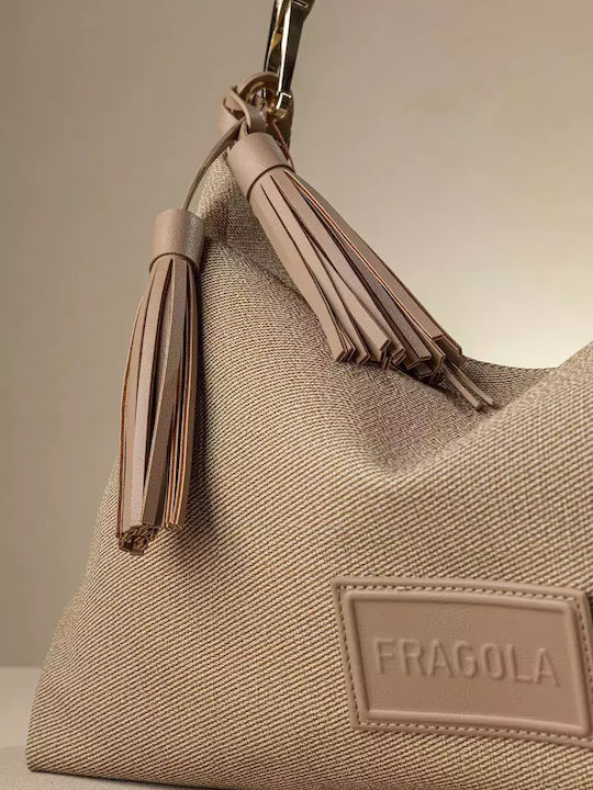 Fragola Damen Tasche Schulter Beige