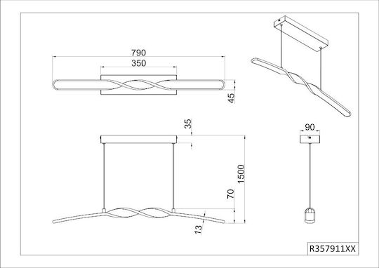 Trio Lighting Κρεμαστό Φωτιστικό Trio Lighting Κρεμαστό Φωτιστικό