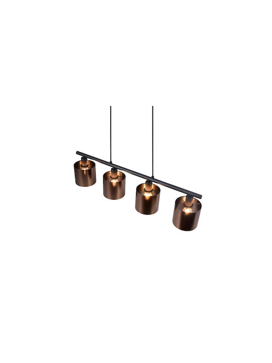 Trio Lighting Κρεμαστό Φωτιστικό Μπρούτζινο