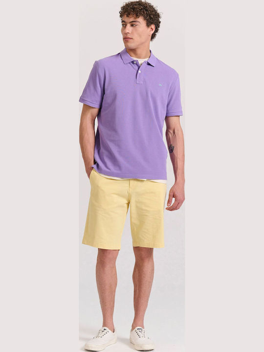Funky Buddha Polo T-shirt Μωβ
