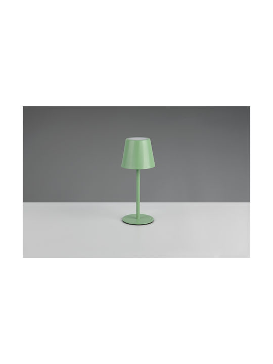 Trio Lighting Μεταλλικό Πορτατίφ LED με Πράσινο Καπέλο και Βάση